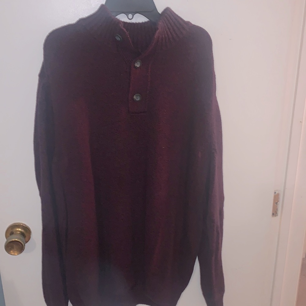 American Eagle Wool Three Button Sweater